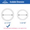 HOMOTEK 4 Pack Closet Door Finger Pull 2-1/16”, Easy Snap