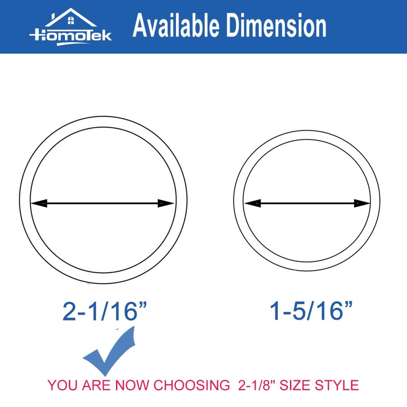 HOMOTEK 4 Pack Closet Door Finger Pull 2-1/16”, Easy Snap