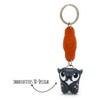 MONKIMAU Owl Key Fob Decorative Figure Made of Leather