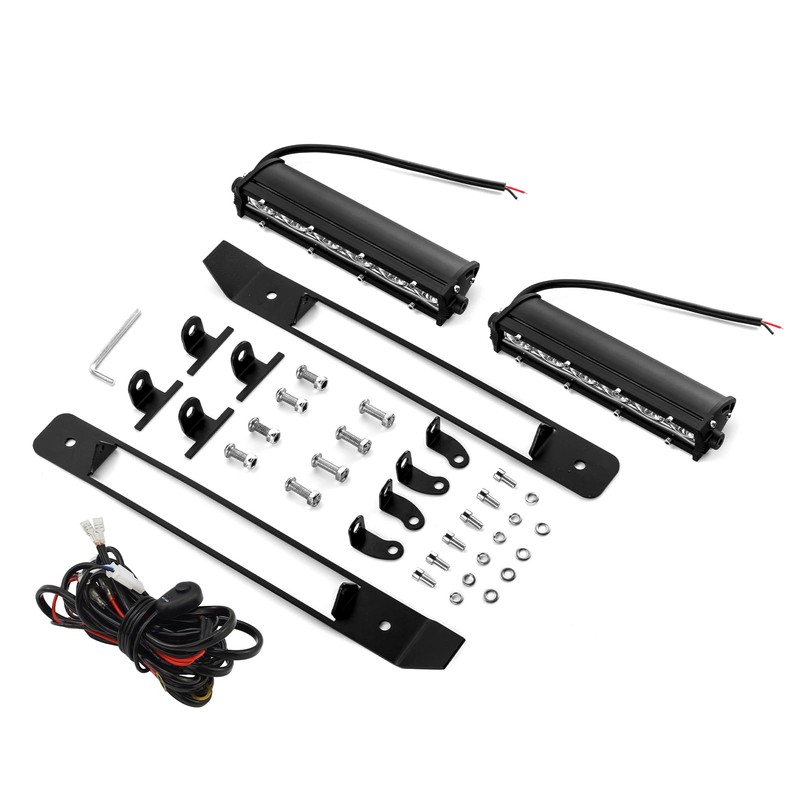WeiSen Recessed LED Grille Light Bar Kit w/2pcs 6in Slim