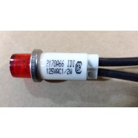 Light, Indicator, Panel Mount - RED  (LOT of 10)  125VAC IDI # 2170A66