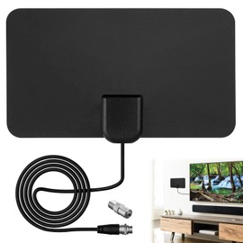 Indoor Aerial for TV, Digital Aerial for TV Indoor with Strong Signal, Digital Television Antenna with 200+ Miles Long Range Reception, Support 4K 1080P Local HD Television Other Resolutions Channel