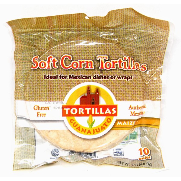 Mexgrocer 15cm Corn Tortilla Zip Lock (Pack of 2) / Authentic Mexican Soft Corn Tortilla Wraps, Gluten Free Tortilla
