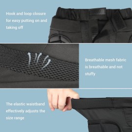 Protectore De Cadera Almohadillas Para Orejas De Goma Negro