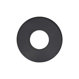 LANZZAS Pelletrohr Wall Rosette with 70 mm Rim for Diameter 100 mm Colour: Black
