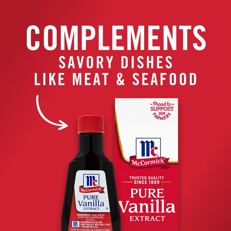 McCormick Vanilla Extract, Pure, No Corn Syrup, Gluten Free, Rich,