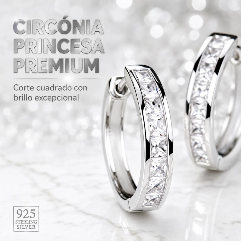 Luz de Estrella Joyas - Arrancadas Aretes Plata 925 Con
