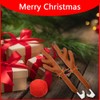 Jaxbo Christmas Reindeer Antlers Car Decoration Kit Plush Rudolf Auto