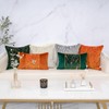Yangest Orange Yellow Twigs Throw Pillow Cover Velvet Branches Velvet