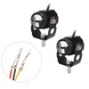 Pair Motorcycle LED Spotlight High Low Beam Yellow White Light