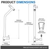 G-Promise All Metal Shower Diverter with Low Holder, Extended 13.5