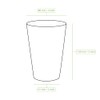 BIOZOYG Paper Cups, Pack of 50, 500 ml / 20