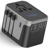 Universal Travel Power Adapter, Ceptics 6 in 1 Worldwide International