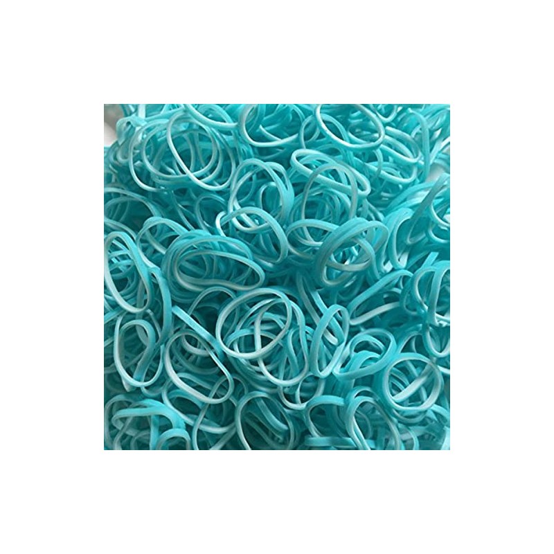 Rainbow Loom Blue Lagoon Dual Layer Rubber Bands Refill-600 Bands