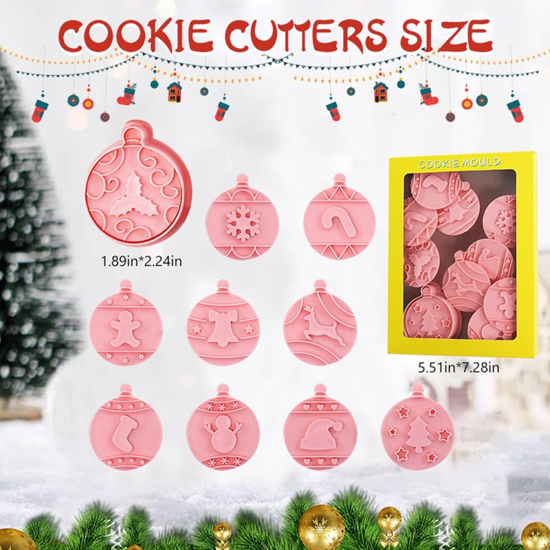 Christmas Cookie Cutters 10 Pieces Cookie Cutters Christmas Cookie Cutter