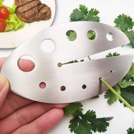 Herb Strippers 11 Holes-Stainless Steel Kitchen Leaf Stripping Tool- Perfect for Removing Stems from Herbs & Kale