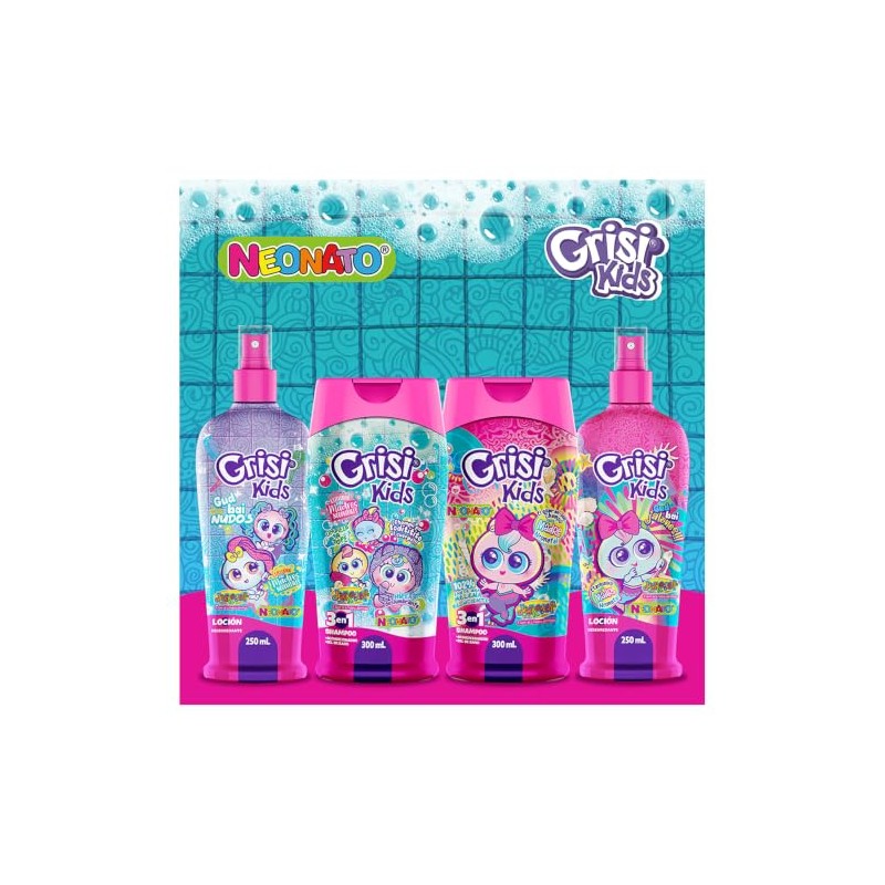 Grisi Kids - Shampoo 3 en 1 Neonatos, Hipoalergénico, 300
