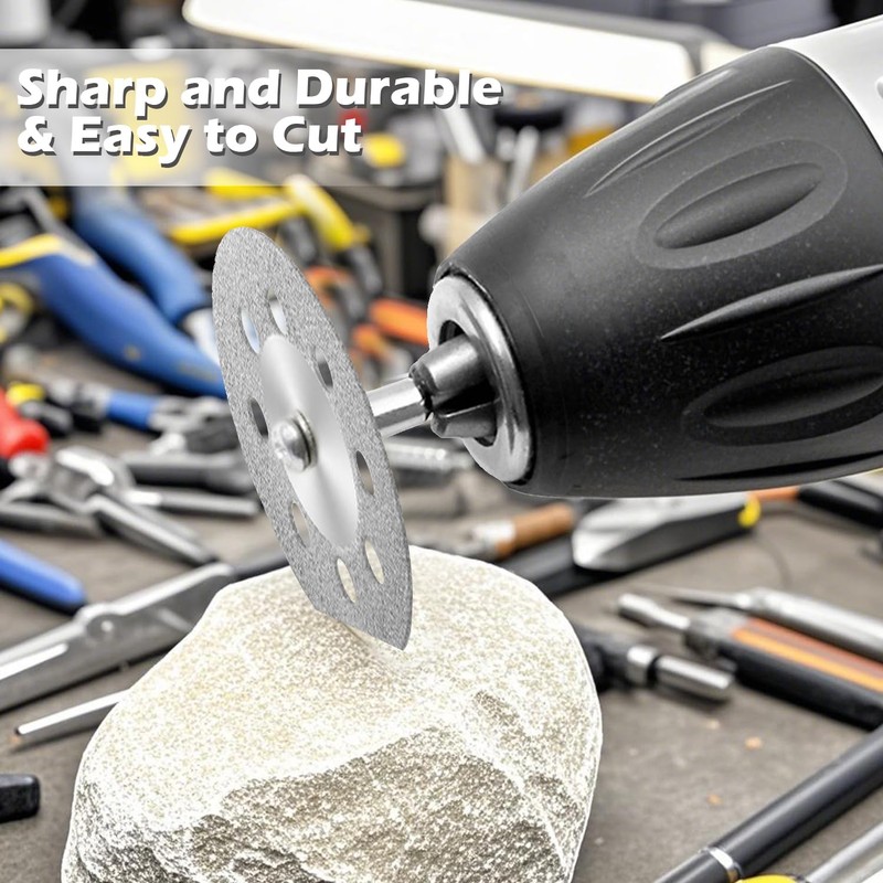 VLYX 545 Diamond Cutting Wheels (20PCS) + 3mm Mandrel (4PCS)