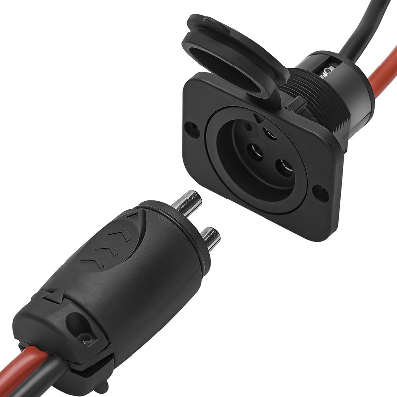 LIXUANBY 12VCPS3 70A Trolling Motor Plug & Receptacle for 2