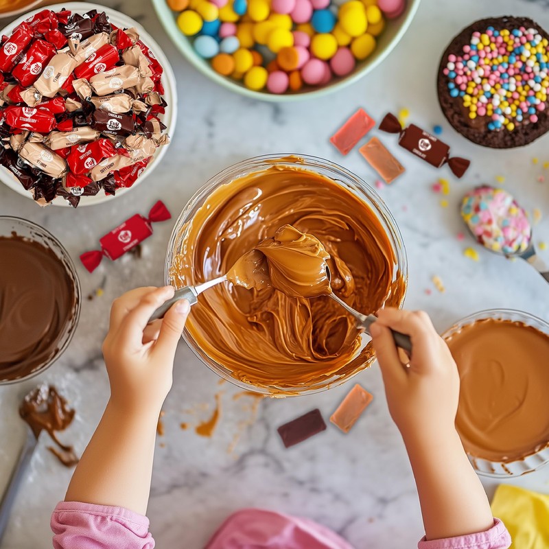 Funtasty Caramel Candy Mix - Vanilla, Strawberry, Chocolate - Taffy