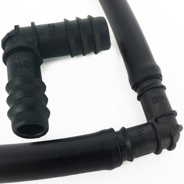 Corner Connector for 16 mm Drip Hose Adapter Extension Piece