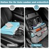Eurhomewit Car Seat Organiser Front Seat, 2-in-1 Car Organiser Briefcase