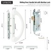 SANKINS Sliding Patio Door Handle Pull Set with Mortise Lock,