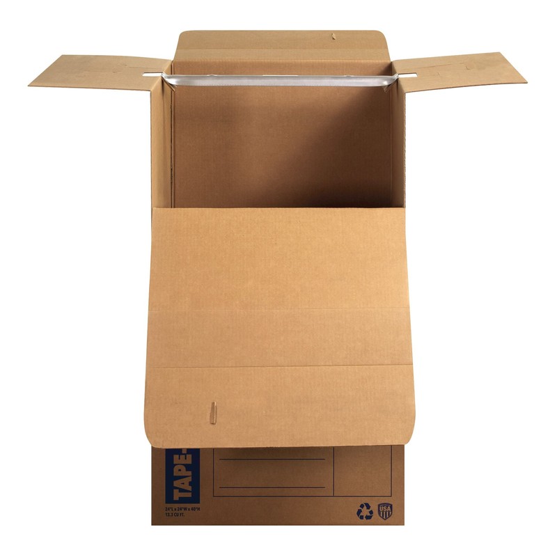 Bankers Box Tall Wardrobe Box 3 Pack, Tape-Free Design, 24-in