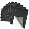 BOUBONI 10PCS Black Self Adhesive Felt Fabric Sheets Sticky Felt