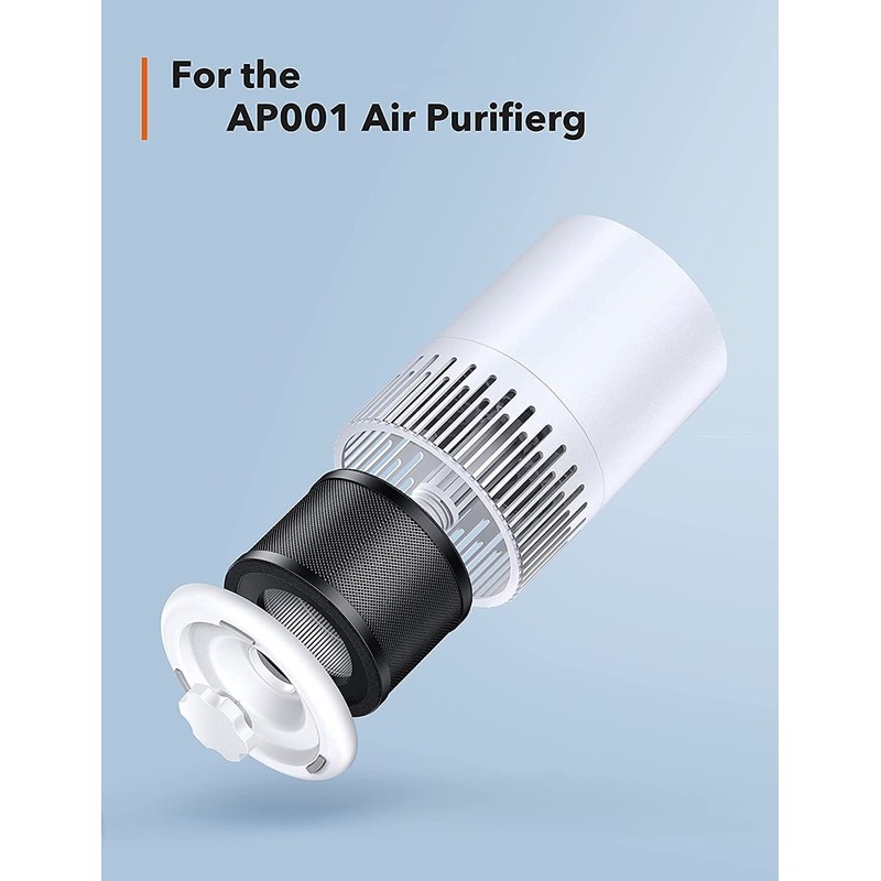 Air Purifier Filter, Air Purifier Replacement Filter, 3-in-1 True HEPA
