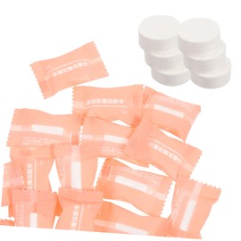 Gatuida 50Pcs Compressed Towel Tablets Portable Travel Washcloths Disposable Soft Facial Towels for Camping Hiking Outdoor Use Skin Friendly Odor Material