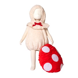 Clearstone Marshmallow Baby Cosplay, Halloween, Marshmallow Mushroom, Baby, 31.5 inches (80 cm), Red