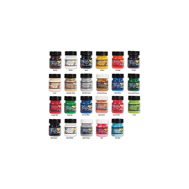 Polyvine 729870011144 20ml Acrylic Enamel Paint Bright Red