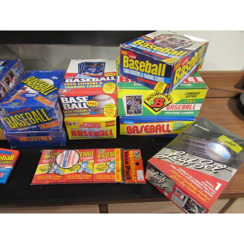 HUGE Lot of 300 Unopened Old Vintage Baseball Cards in
