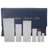 6 Pcs Steel Adjustable Parallel Block Set, 3/8~2-1/4in Adjustment Range,