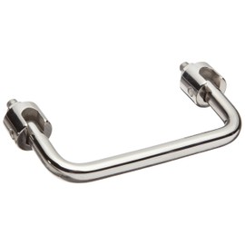 Sugatsune HK 304 Stainless Steel Folding Pull Handle, Mirror Finish, Round Grip, 3-15/16" Center To Center, 1-57/64" Projection (Pack of 1)