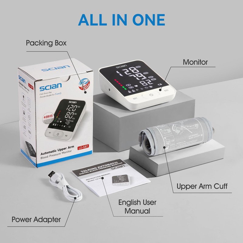 Scian Blood Pressure Monitors Large Cuff Blood Pressure Machine for