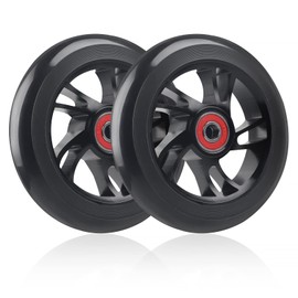 DBREAKS Stunt Scooter Wheels 110 mm, Replacement Wheels for Scooter 110 mm Black, Scooter Replacement Wheels Set, Scooter Wheels with ABEC-9 Bearings, Hardness 88A, Suitable for All Sorts of Scooters