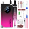 SAVILAND Professional Electric Nail Drill Machine: 40000RPM Rechargeable Nail Drill