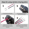 237 PCS Deutsch Connector Kit with ratchet crimping pliers and