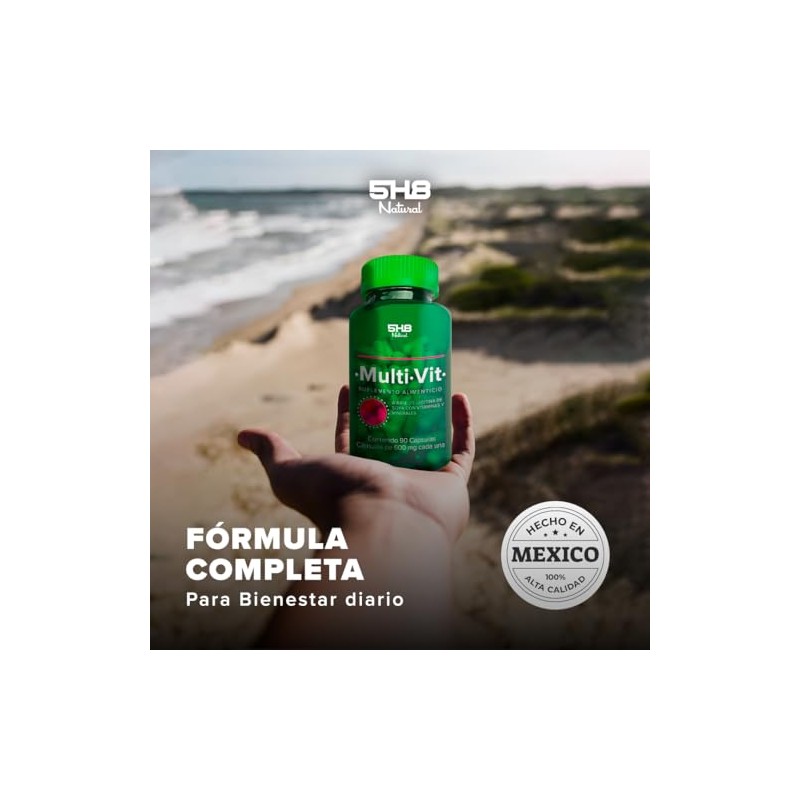 Multivitamínico Vitamina A, C, D, E, Complejo B, Zinc, Hierro