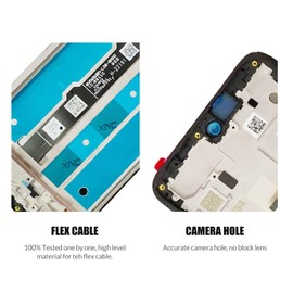 Replacement for Motorola Moto G 5G 2022 LCD Screen with Frame for Moto G5G 2022 XT2213 XT2213-3 Screen Touch Digitizer Assembly LCD Display with Repair kit(Black with Frame)