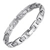 Germanium Bracelet, Magnetic Bracelet, Women's Pure Titanium (99.5%), Lightweight, Hypoallergenic,