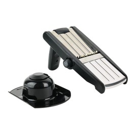 EASY MAKE CMKD3269 RALLADOR MANDOLINA, Alloy Steel, Black