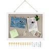 GDMINLO Cork Bulletin Board, with Linen 1-Pack Double-Sided, 16''X 12''Picture