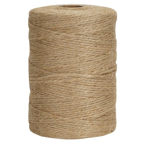 joycraft 656Feet Natural Jute Twine, 1.5mm Thin Brown Twine String,