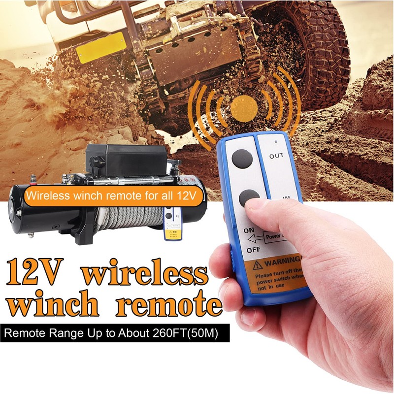 Torkettle 12V 500A Winch Solenoid Contactor Relay and Wireless Twin