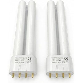 Tysonir 2PCS 18W Bug Zapper Replacement Bulb NLZQ-2, JYHY-688, H-Shaped 18W Four-pin, 2G11-18W. Dimensions: 8.9 x 1.70 x 0.9 in