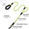 DDSCOLOUR Heavy Duty Dog Leash 5-6ft Long with Double Traffic