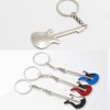 BASTOUR Guitar Keyring, Metal Key Ring, Rock Electric Guitar, Musical